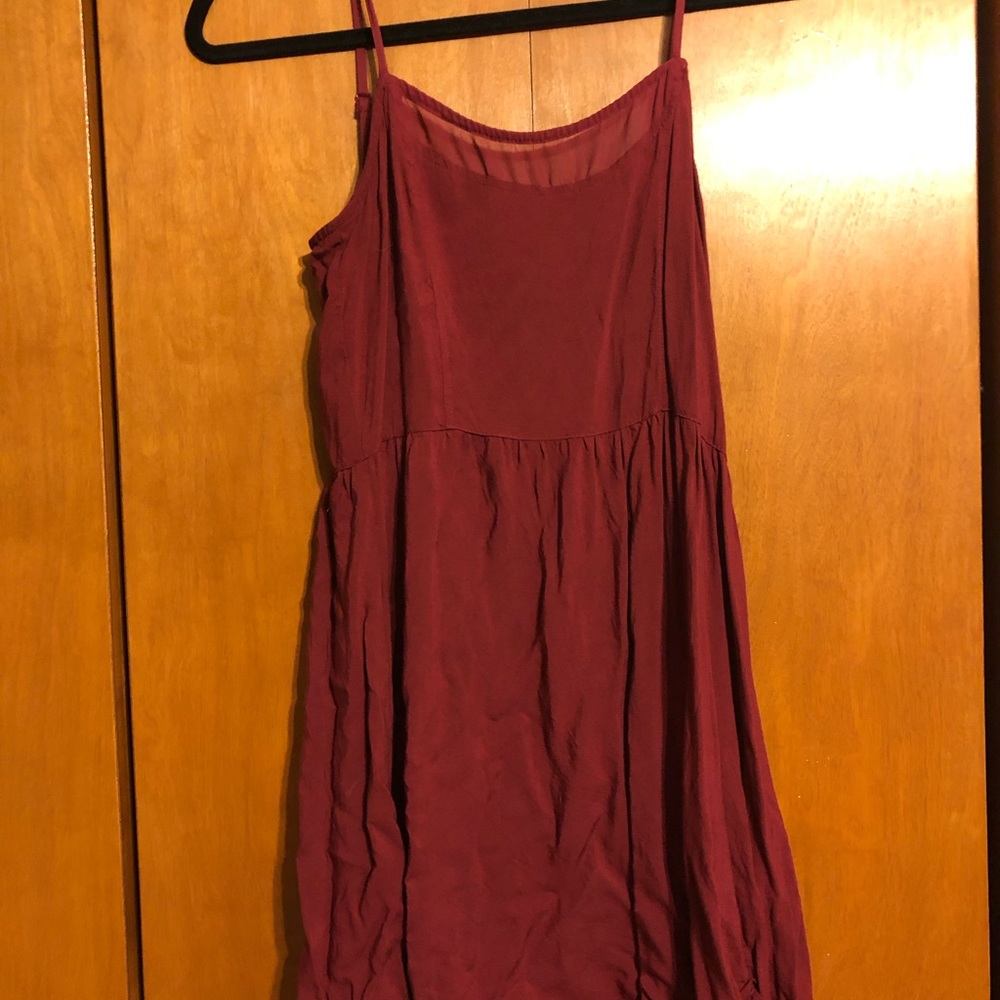 Maroon tank top dress